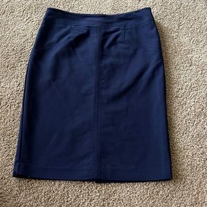 New York and Company Suiting Skirt in Navy -12